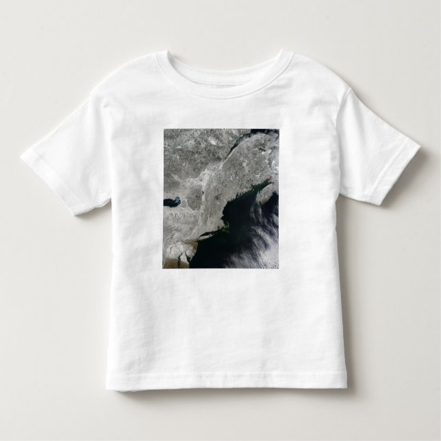 Camiseta De Bebé Vista satélite de la nieve (Anverso)
