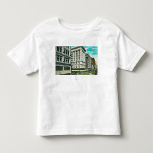 Camiseta De Bebé Vista septentrional de Broadway a partir de la