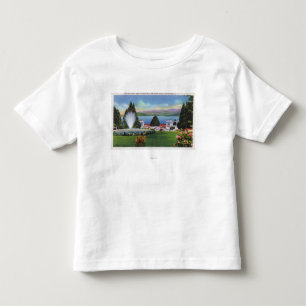 Camiseta De Bebé Vista septentrional del lago de Fort William Henry