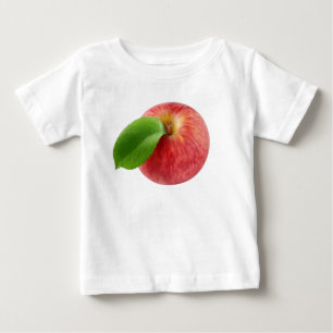 Camiseta De Bebé Vista superior de manzana roja