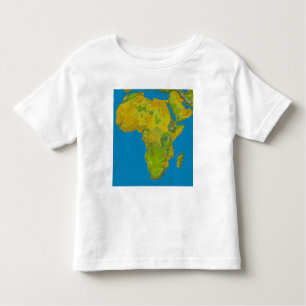Camiseta De Bebé Vista topográfica de África