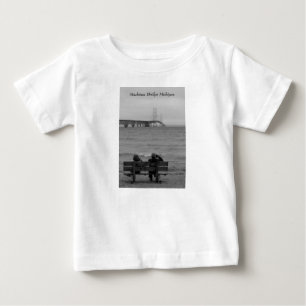 Camiseta De Bebé Visualización de la escala de grises del puente Ma