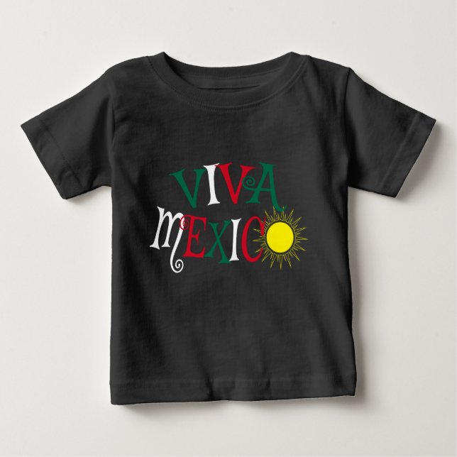 Camiseta De Bebé Viva México (Anverso)