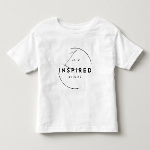Camiseta De Bebé Vive Inspirado por la Fe Minimalista Cristiano
