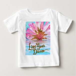 Camiseta De Bebé Vive tu sueño - poder de las flores Rosas