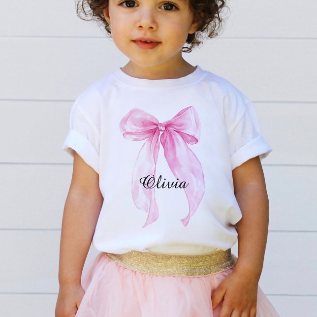Camiseta De Bebé Viverito de lazo de arco rosa (Subido por el creador)