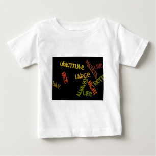 Camiseta De Bebé Vivida en vivo Gran arte de Word