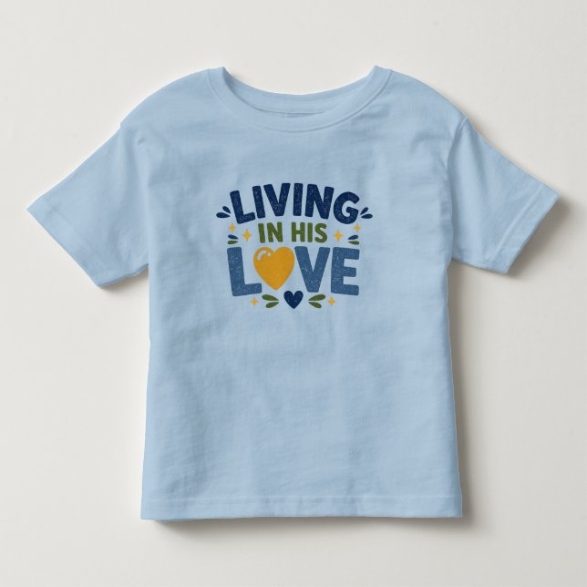 Camiseta De Bebé Viviendo en su amor (Anverso)