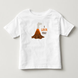 Camiseta De Bebé Volcán Divertido con Lava Te Quiero