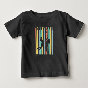 Camiseta De Bebé Voleibol Voleibol de playa Retro