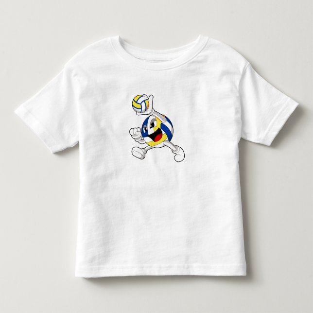 Camiseta De Bebé Voleibolista con voleibol (Anverso)