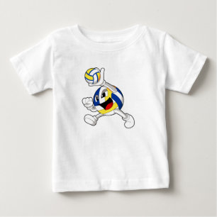 Camiseta De Bebé Voleibolista con voleibol