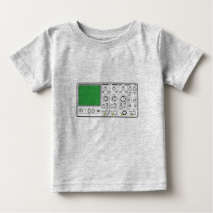 Camiseta De Bebé Voltaje del diagrama de oscilloscopio genérico del