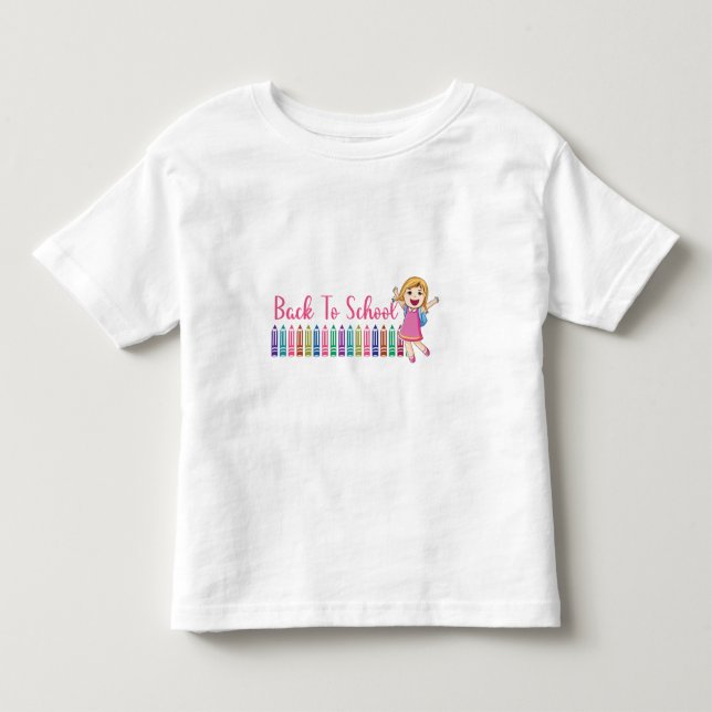 Camiseta De Bebé volver a la escuela (Anverso)