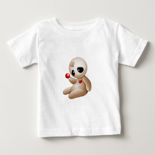 Camiseta De Bebé Voodoo Doll Personalizado enamorado (Anverso)