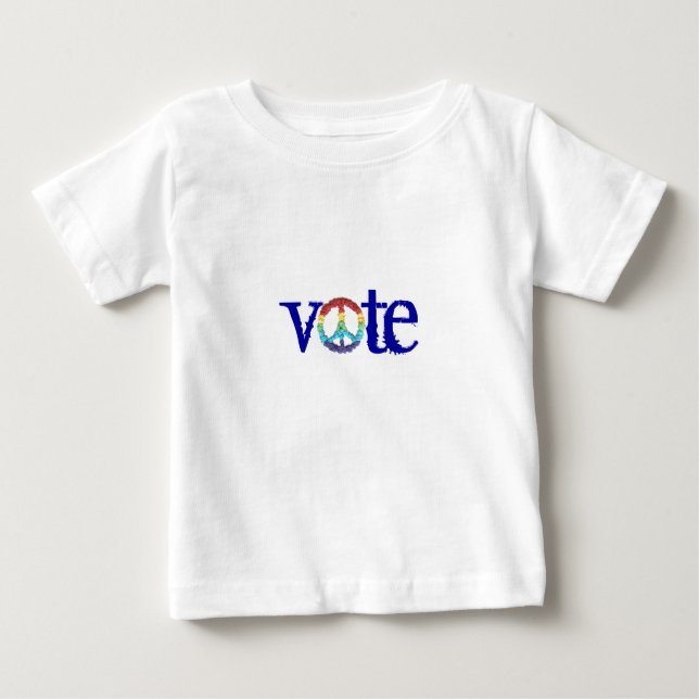 Camiseta De Bebé "vota" baby tee (Anverso)