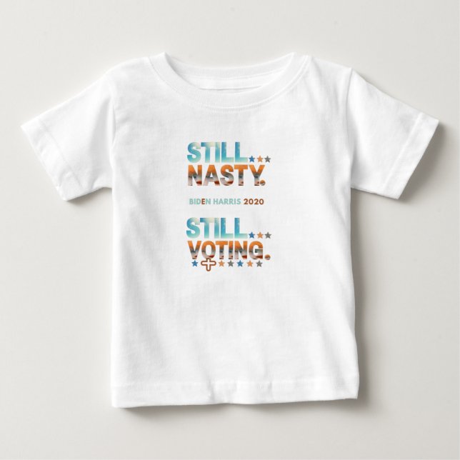 Camiseta De Bebé Votando a Biden Harris, Elecciones Feministas, Bid (Anverso)
