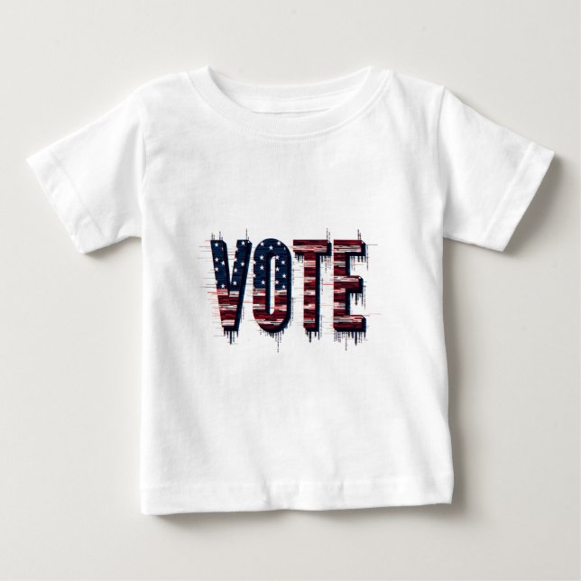 Camiseta De Bebé Votar las elecciones de EE. UU. 2024 (Anverso)