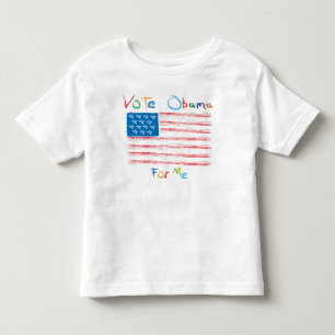 Camiseta De Bebé Voto Obama para mí 12
