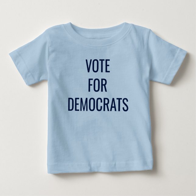 Camiseta De Bebé Voto para Demócratas (Anverso)