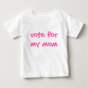 Camiseta De Bebé voto para mi mamá