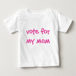 Camiseta De Bebé voto para mi mamá