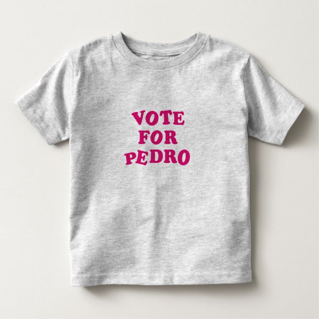 Camiseta De Bebé Voto para Pedro (Anverso)