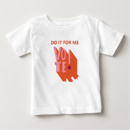 Camiseta De Bebé ¡Voto rosa y Naranja! Niño pequeño