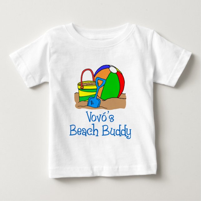 Camiseta De Bebé Vovo's Beach Buddy (Anverso)