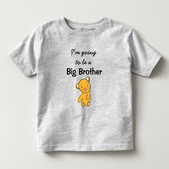 Camiseta De Bebé Voy a ser Gran Hermano (Anverso)