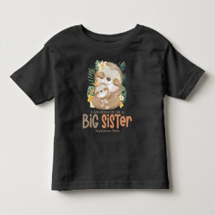 Camiseta De Bebé Voy a ser un anuncio de perezoso de hermana mayor