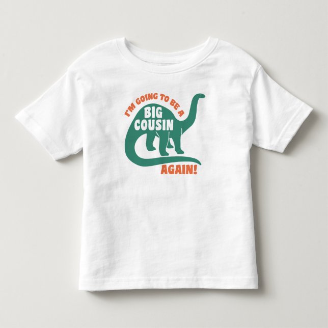 Camiseta De Bebé Voy a ser un gran primo de nuevo (Anverso)
