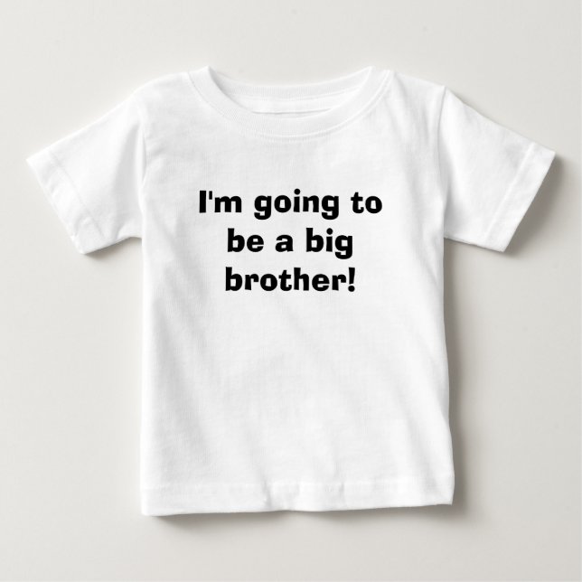 Camiseta De Bebé ¡Voy a ser un hermano mayor! (Anverso)
