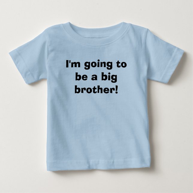Camiseta De Bebé ¡Voy a ser un hermano mayor! (Anverso)