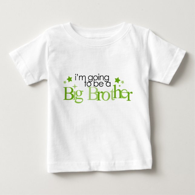 Camiseta De Bebé Voy a ser un hermano mayor (Anverso)