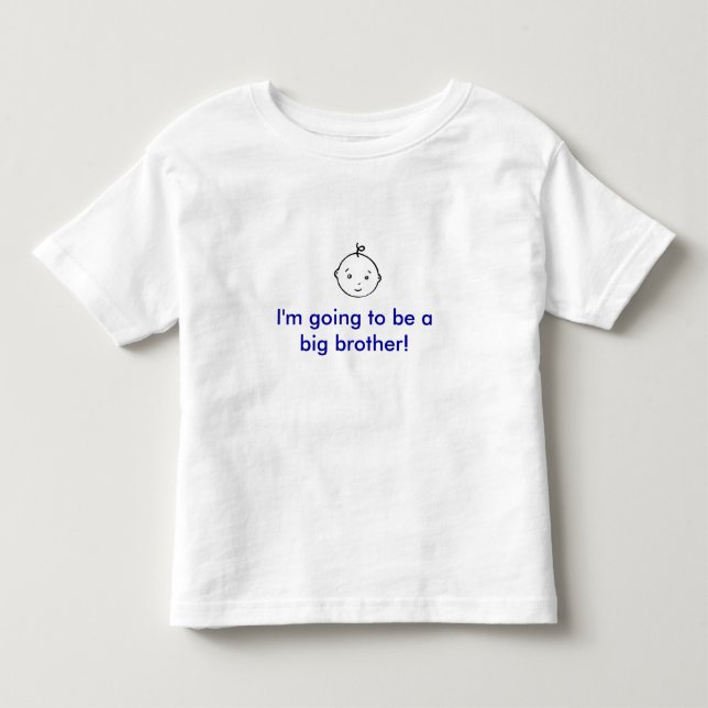 Camiseta De Bebé ¡Voy a ser un hermano mayor! (Anverso)