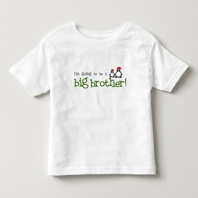 Camiseta De Bebé Voy a ser un hermano mayor (Anverso)