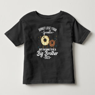Camiseta De Bebé Voy a ser un hermano mayor 2023 Donut
