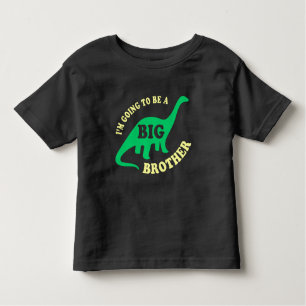 Camiseta De Bebé Voy a ser un hermano mayor - dinosaurio