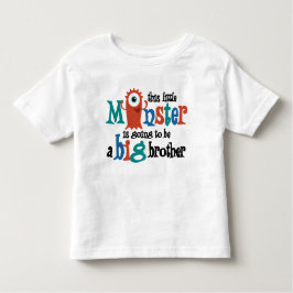 Camiseta De Bebé ¡Voy a ser un hermano mayor! Monstruo