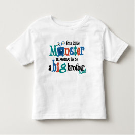 Camiseta De Bebé ¡Voy a ser un hermano mayor también! Monstruo