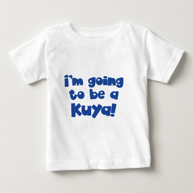 Camiseta De Bebé ¡Voy a ser un Kuya! (Anverso)