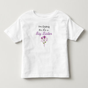 Camiseta De Bebé Voy a ser un vestido de anuncio de hermana mayor