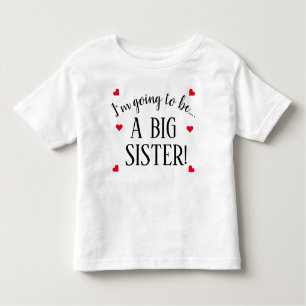 Camiseta De Bebé Voy A Ser Una Gran Hermana.