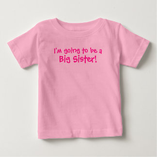 Camiseta De Bebé Voy a ser una Gran Hermana