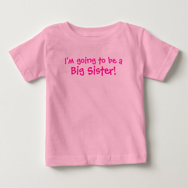 Camiseta De Bebé Voy a ser una Gran Hermana (Anverso)