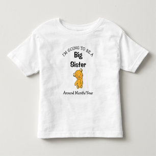 Camiseta De Bebé Voy a ser una Gran Hermana