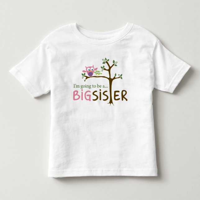 Camiseta De Bebé Voy a ser una GRAN HERMANA (Anverso)