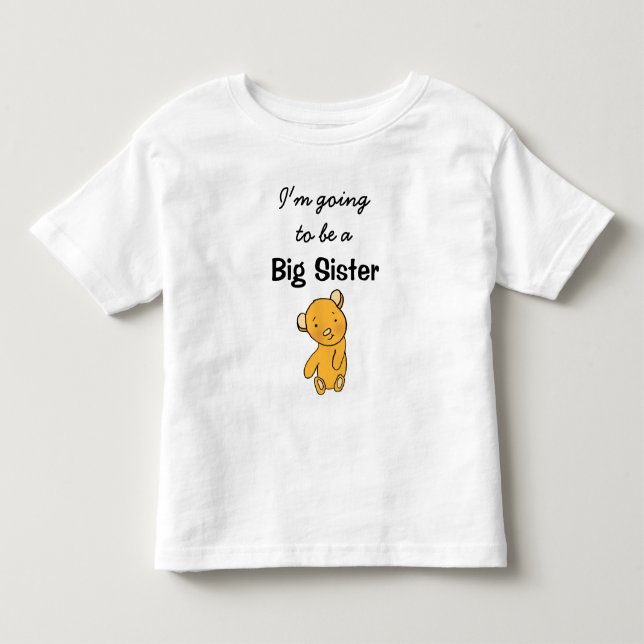 Camiseta De Bebé Voy a ser una Gran Hermana (Anverso)