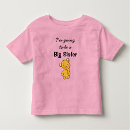 Camiseta De Bebé Voy a ser una Gran Hermana